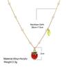 iF ME Summer Sweet Choker Cherry Pineapple Party Jewelry Gift  Cute Cherry Pendant&necklaces for Women Watermelon Strawberry