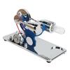 Stirling Engine Motor Model Aluminium Alloy Hot Air Educational Toy Electricity Generator with LED