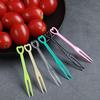 Heart-shaped Disposable Plastic Fruit Forks