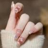 With Glue Fake Nails Gradients Nail Tips Waterproof French False Nails  for Women and Girls