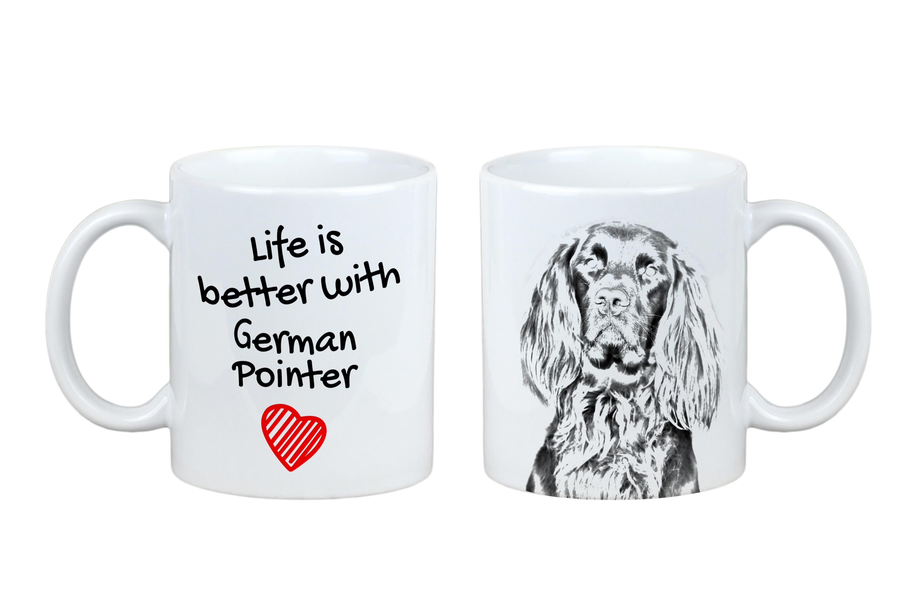 

German Wirehaired Pointer I - cup with a dog, cup with a photo, personalized gift from the Art-Dog brand білий
