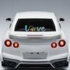Paw Love Dog Footprint Graphic Car Sticker Creative Auto Body Decoration Vinyl Decal Accessories For Car Truck Off-road SUV Van