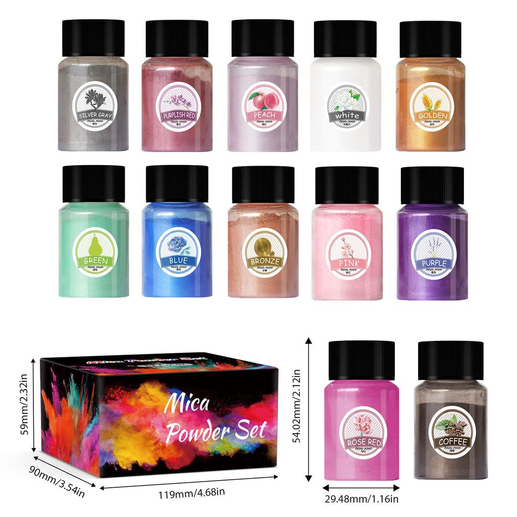 20ml Bottle Pearlescent Powder DIY Crystal Glue Slime Filling Mermaid Mica Powder