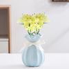Lily Bouquet Not Fade Non-Withering Easy Care No Watering Aesthetic Decorative Soft Rubber 10 Head Simulation  Small Lilies Wedding Decor