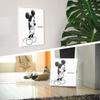 Disney Mickey Mouse Art 30cm X Made In Stylish Interior Living Room Monochrome Simple Fabric Panel, 30cm, Japan, Poster, Decor, Decor, Sketch, Panel,