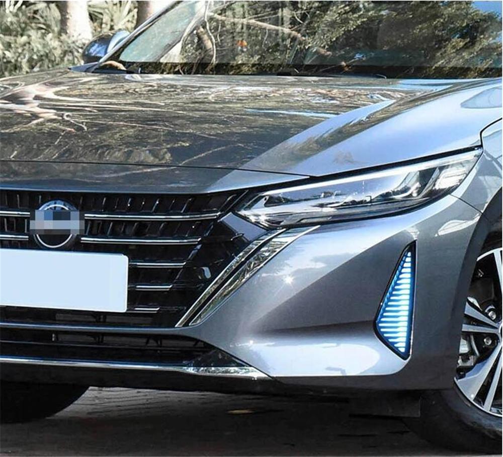 2x Bumper LED Daytime Running Light Fog Turn Signal For Nissan Sentra 2023 2024