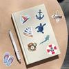 50 Nautical World Cartoon Stickers - Waterproof DIY Decals for Suitcases & Notebooks
