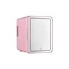 4L Mini Car Fridge with Mirror and Light Strip – Ideal for Makeup, Skincare, Drinks, Heating & Cooling