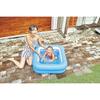 JILONG Square Box Pool 82 x 82 x 27 cm (inflated size) with air cushion bottom JL-688079 BL Small