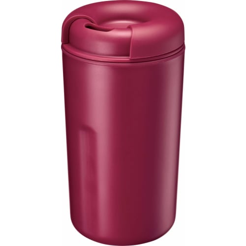 

Gowell BASIC Convenience Store Coffee Mug, 2-Layer Insulated Cup (Direct Drinking, Lid Included), 320ml, Red, TS-1251-002