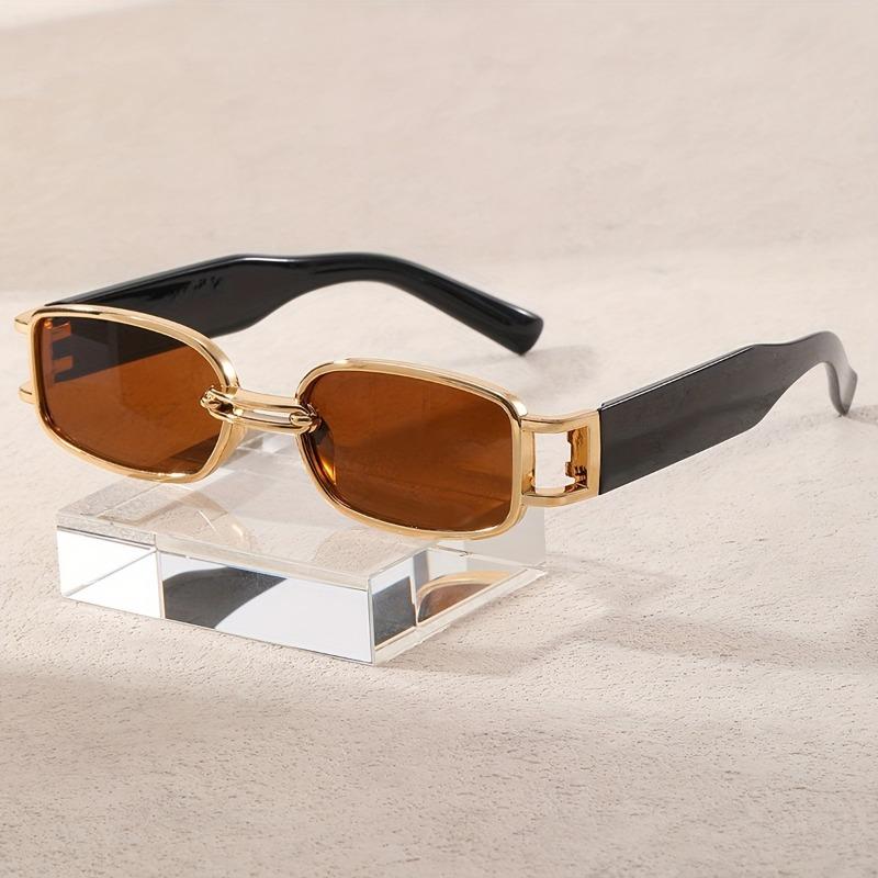 

1 пара квадратных ретро повседневных очков для мужчин и женщин, персонализированные декоративные очки, очки для вечеринок и подиума