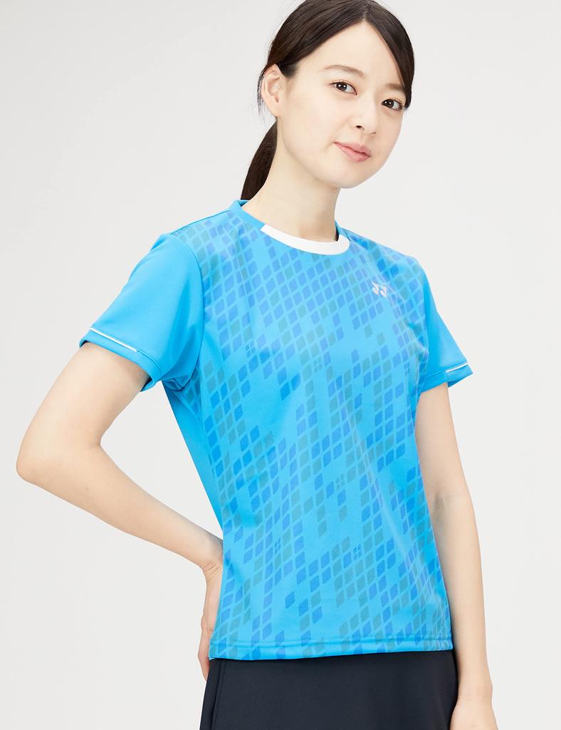 Yonex Short Sleeve Game Bright Blue M Women's Shirt, (576)