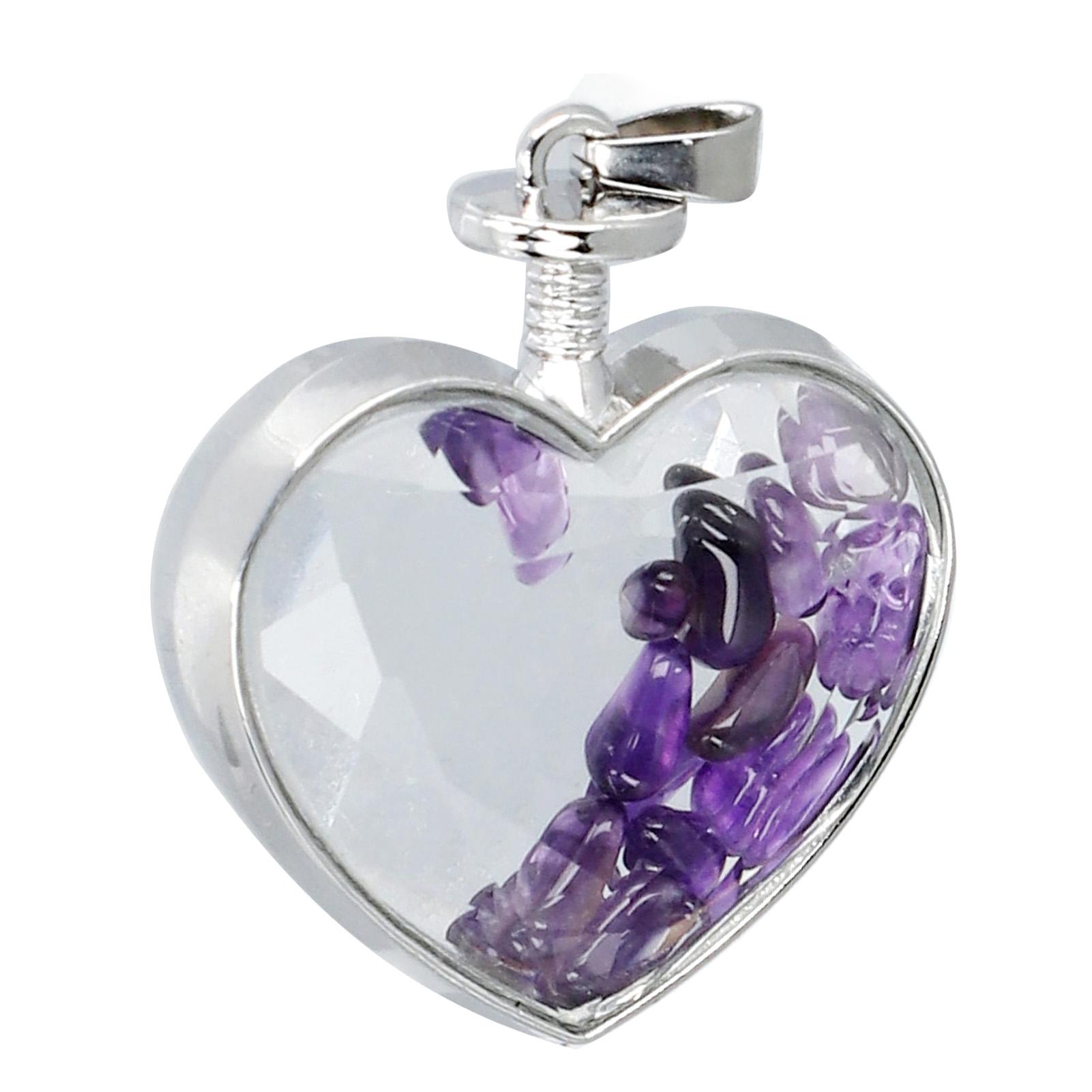 

Бутылка в форме сердца с щебнем из стекла ing Бутылка для Art Craft Party Wedding Desktop