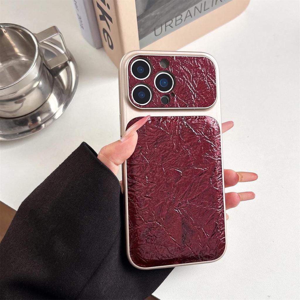 Crumpled Paper iPhone 14/13 Case for Apple 17/16/15 PROMAX with Sticker Application