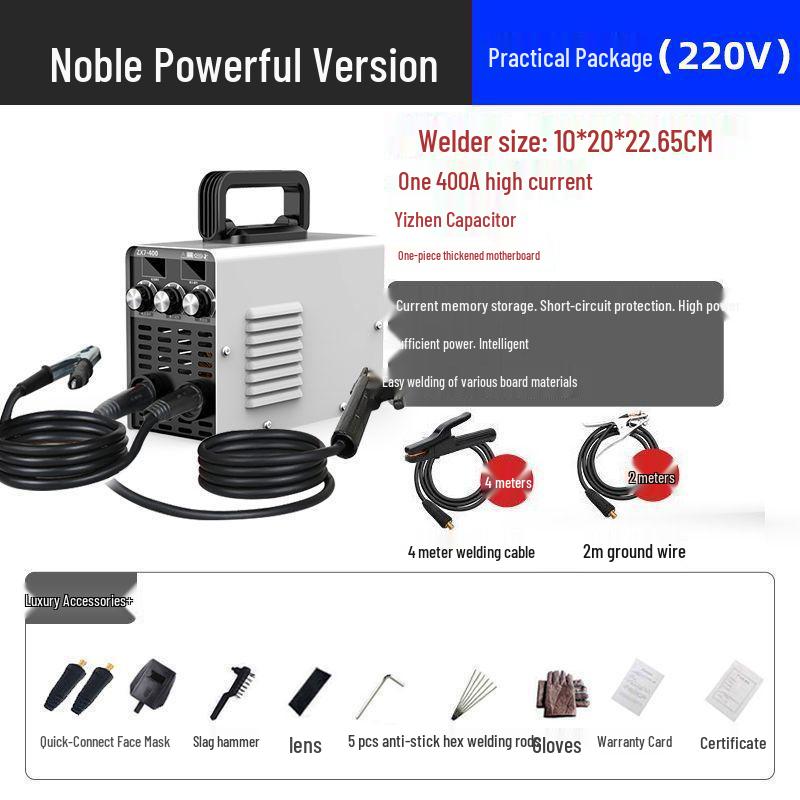Portable 220V 315 Handheld Welding Machine - Compact Household DC Mini with All-Copper Components
