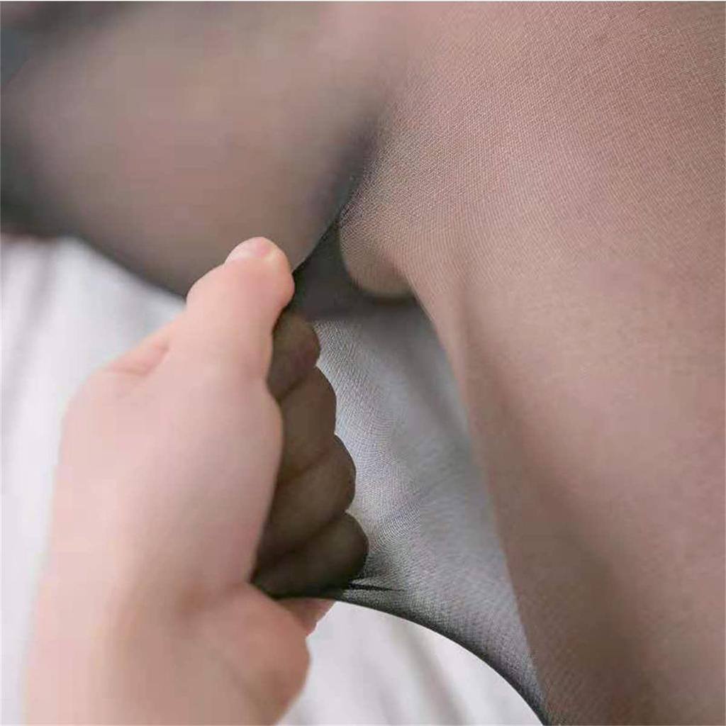 4 Piece Set Sexy Open Crotch Set of 4 Stockings Perforated Pantyhose Cosplay [harukita] Women's