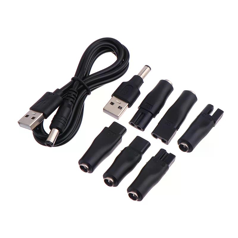 1/6/7/8 Stück Ersatz-Netzkabel 5V Ladegerät USB-Adapter Geeignet für Alle Arten von Elektrischen Haarschneidern Bartschneider Rasierern