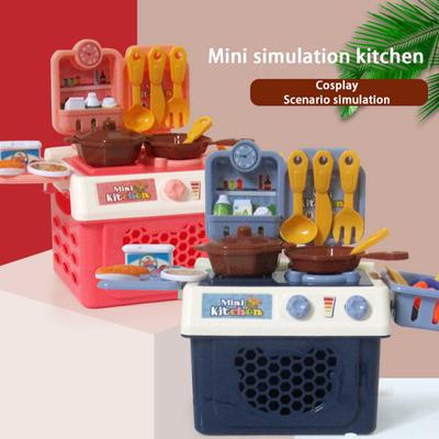 New! Mini Kitchen Toys Sets Realistic Children Play House Simulation Cooking Kitchenware Toys Gifts For