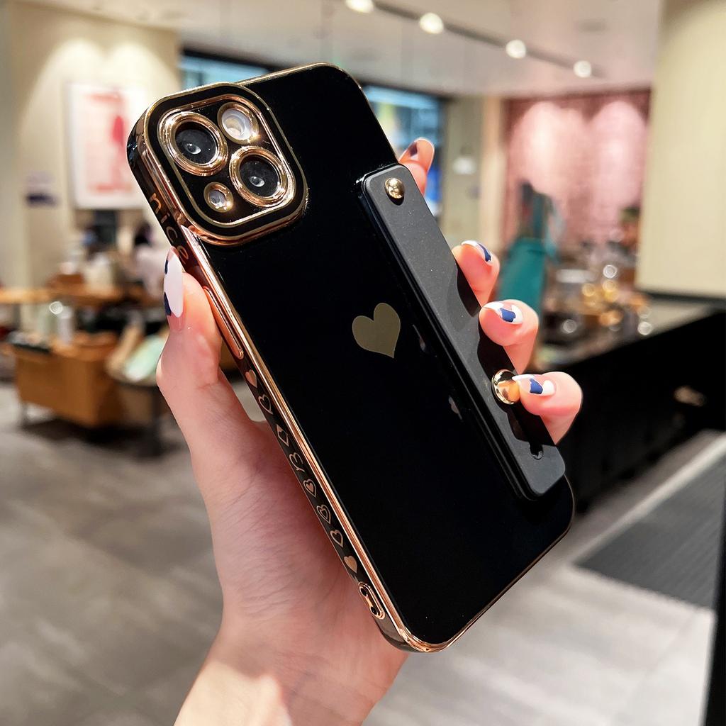 Angel Eye Electroplating Side Strap Figure 16 Apple Soft Case 15 Love Strap Wrist Strap Applicable to iPhone17ProMax