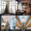 LED Christmas Tree Top Golden Snowflake Projection Light, Christmas Decorations, US