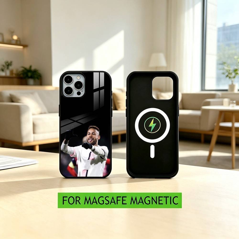 N-Neymar J-jr Fußball 10 Handyhülle Für iPhone17,16,15,14,13,12,11 Plus,Pro Magnetisch mit Magsafe Kabelloses Laden