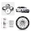 JIYQ3 4PCS 60mm Car Styling Wheel Center Hub Caps Rim Cover Badge Emblem For Skoda Octavia Fabia Rapid Superb Kodiaq Scala Karoq VRS