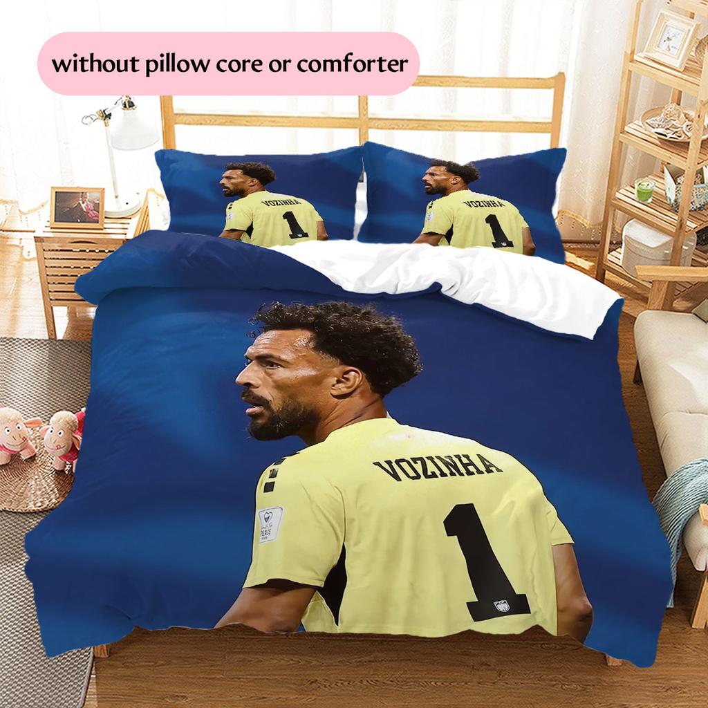 Vozinha Pattern Bedding Home Decoration Birthday Gift (1 * duvet cover + 2 * pillowcase, without core),fan merchandise.