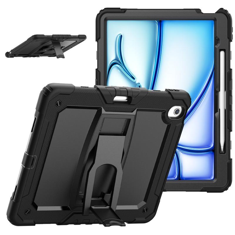 Full Coverage Silicone PC Case With Kickstand IPad Air 13 Inch A9 Plus 11 Tablet Anti-Slip Shockproof Protective Cover