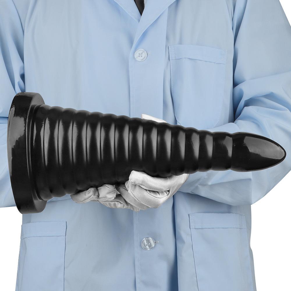 Black PVC Butt Plugs Oversized Dildo Masturbator Fisting Sex Toys Big Dick  Strap On Penis BDSM