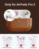 Oatsbasf Genuine Leather Earphone Protective Case for AirPods Pro 3 Earphone Full Cover for Airpods Pro 3 Shockproof with Hook