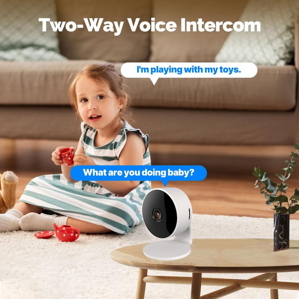 4MP Tuya Smart Mini WiFi Indoor Wireless Security Camera Two Way Talk Home Baby Monitor PIR Auto Tracking Surveillance