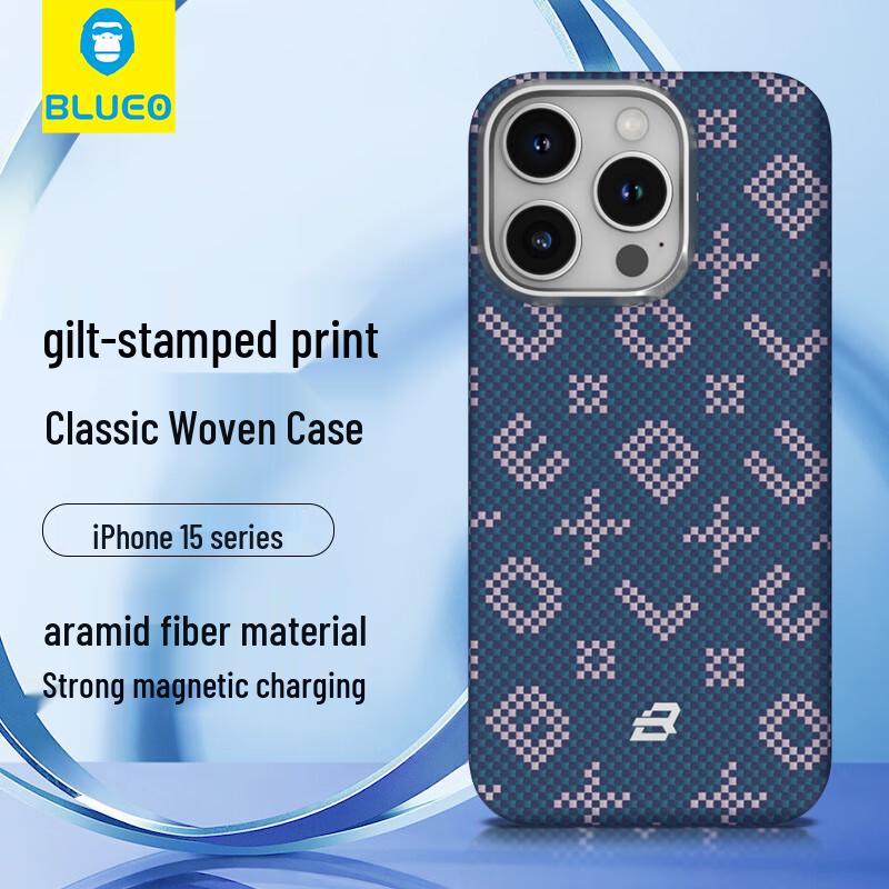 BLUEO Magnetic Kevlar Aramid Fiber iPhone Case
