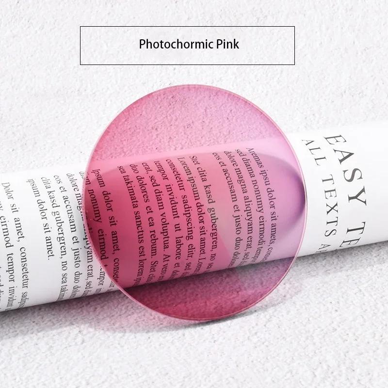 2025 Trendy Reading Uv400 Photochromic Progressive Lens Grey Color and Brown Color Transition optical Lens for Myopia 1.56