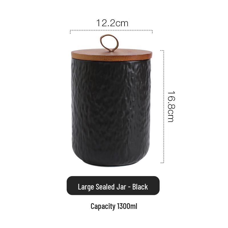 Rock Pattern Ceramic Kitchen Storage Canister