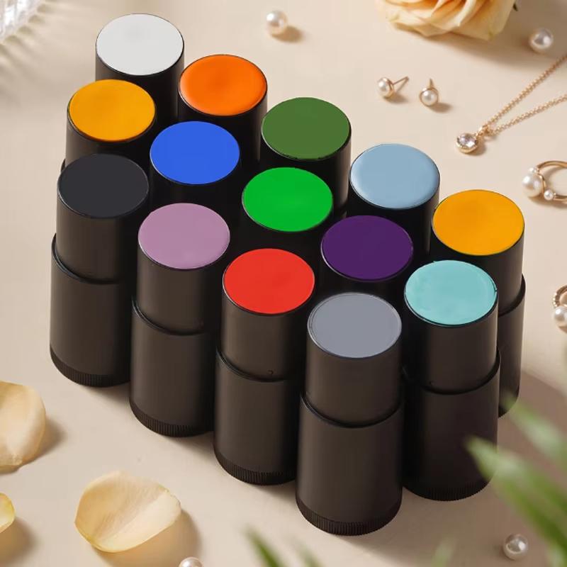 Halloween Bianco Nero Pittura Viso Corpo Lunga Durata Impermeabile Alta Pigmentazione Stick Pittura Viso Fondotinta Crema Cosmetici Trucco