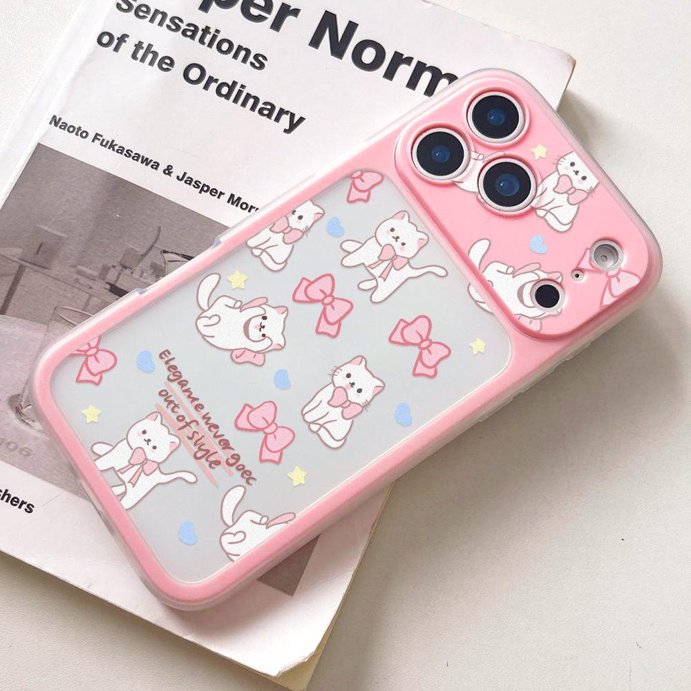 Applicable To iPhone17Pro Kitten Bow 2-in-1 Mobile Phone Case Apple 16 Niche 15 Hair Factory