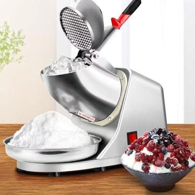 Compact Ice Crusher for Shaved Ice and Smoothies – Ideal for Street Vendors, Home Use, Milk Tea Shops, and Snow Ice Treats