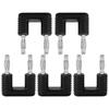 5Pcs J.20004 Banana Dual Plug Spacing 19mm Copper Nickel Plated Dual Tip Banana PlugBlack
