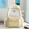 Schoolbag Japanese ins Small fresh and sweet schoolbag Fashion versatile Middle school student backpack Large capacity lightweight backpack