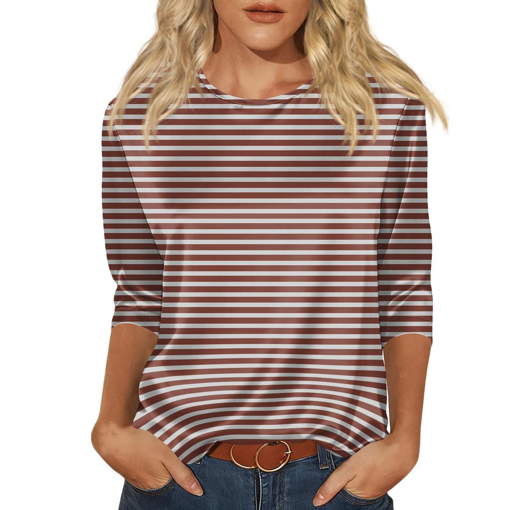 Blus För Kvinnor Festlig 3/4 Långärmad Skjortor Affärs Casual Outfit Toppar