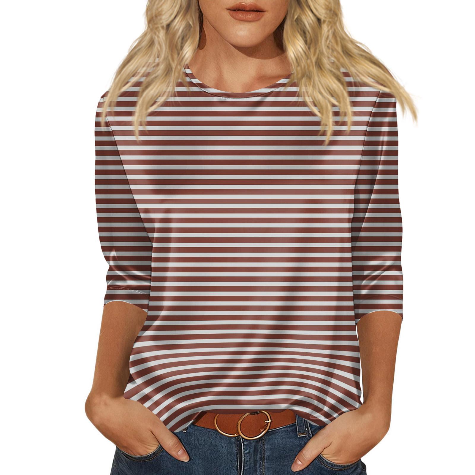 

Блузка для женщин нарядная с рукавом 3/4, рубашки для делового кэжуал, топы M