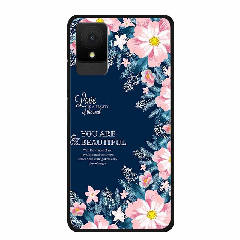 For TCL 501 Case Luxury TPU Soft Silicone Back Cover Phone Cases for TCL501 6 Inches T433D Protective New Bumper Lovely Funda