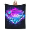 Warm Soft BlanketsKids Adult Camping Rockets Leagues Throw Blanket  Flannel Bedspread For Outdoor Pattern Sofa Bed Cover