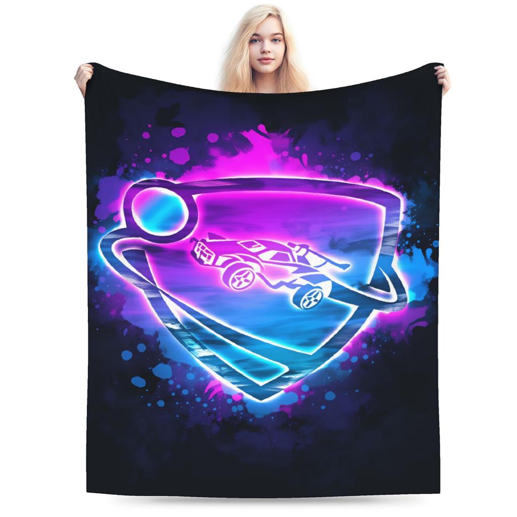Warm Soft BlanketsKids Adult Camping Rockets Leagues Throw Blanket  Flannel Bedspread For Outdoor Pattern Sofa Bed Cover