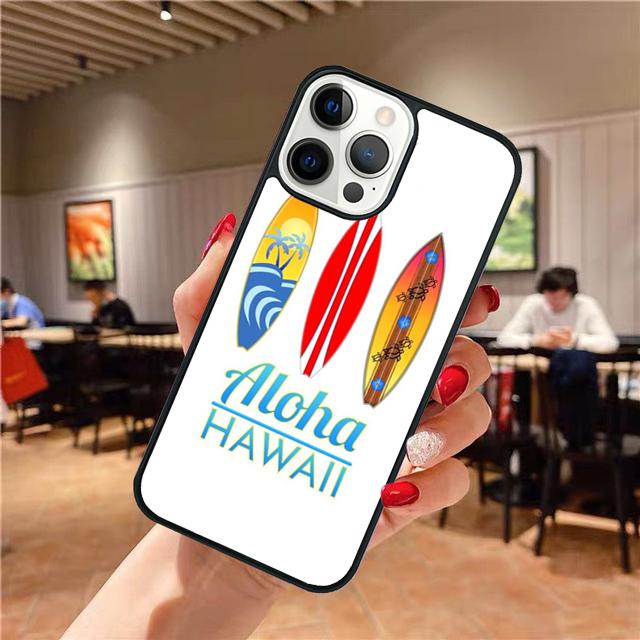 Surfing Hawaii Paradise Phone Case Cover For iPhone 17 Air 16 15 14 Plus Apple 16 11 12 13 Pro Max Coque