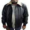NOORA Men's Lambskin Black Bomber Leather Jacket | Biker Real Leather Jacket Pilot Bomber Fur Collar Casual Black | Gift For Him