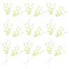 50pcs Acrylic Stem Green Twistable Diy Artificial Branch For Wedding Decor Flower Arrangement Home Party Craft Bead Flower