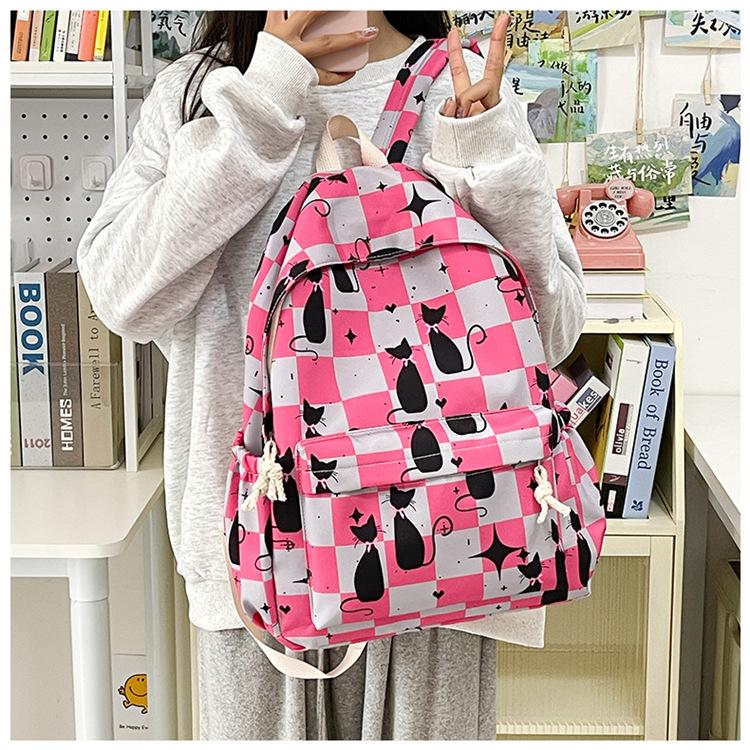 Schoolbag backpack new sweet girl cartoon large capacity backpack Korean version trend junior high school student schoolbag