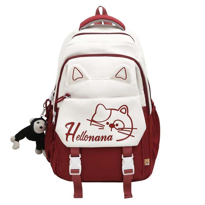 

Студентський шкільний рюкзак великої місткості, легкий рюкзак для старшокласника, рюкзак з кольоровим контрастом