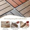 10Pcs Peel and Stick Wood Slat Wall Panels Decorative Wall Panels 12"x12" Self Adhesive Slat Acoustic Textured Panel Soundproof